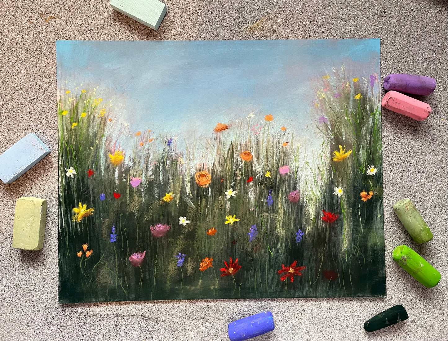 Wildflowers: We Are All Beautiful - Original Pastel Painting
