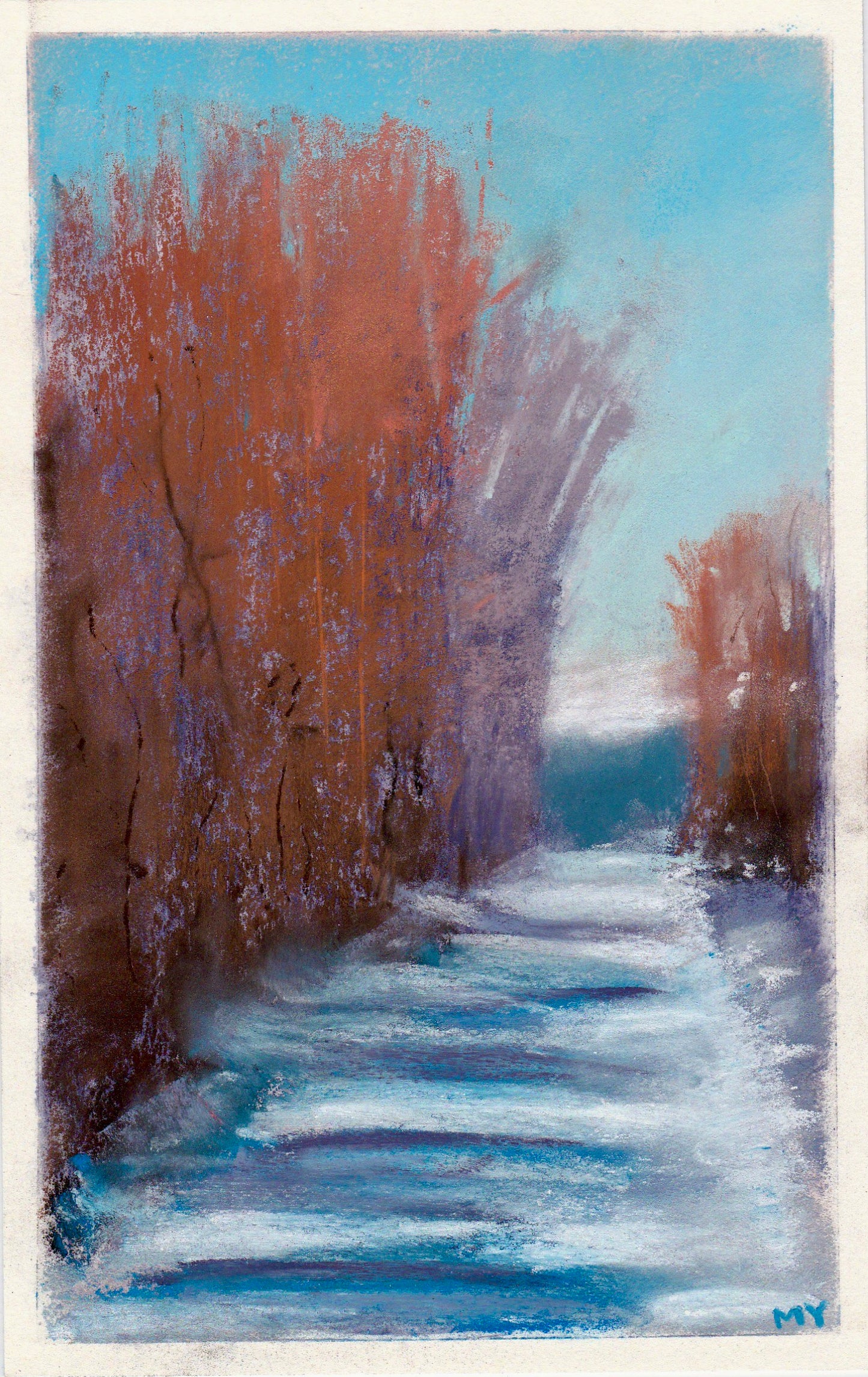 Winter Path - Original Pastel Painting