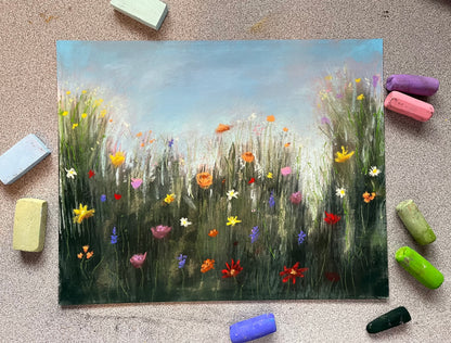 Wildflowers: We Are All Beautiful - Original Pastel Painting