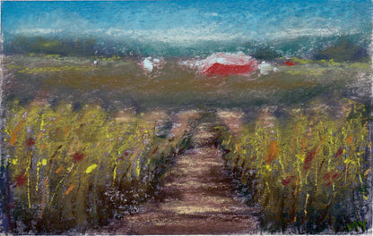 The Vineyard - Original Pastel Painting